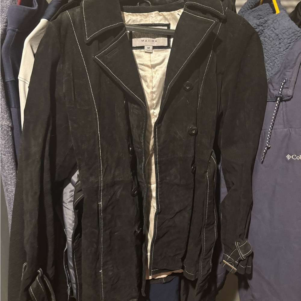 Wilsons Leather Black and Cream Jacket